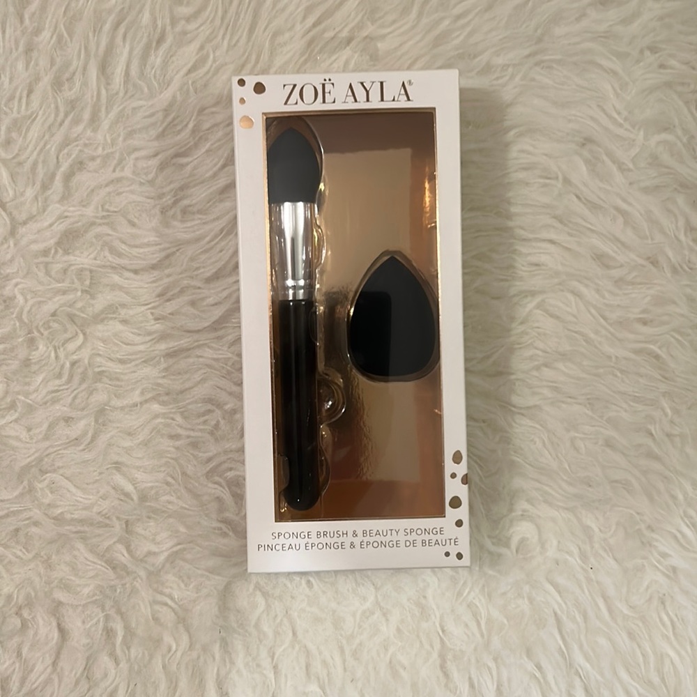 Zoe Ayla sponge brush and beauty sponge NIB